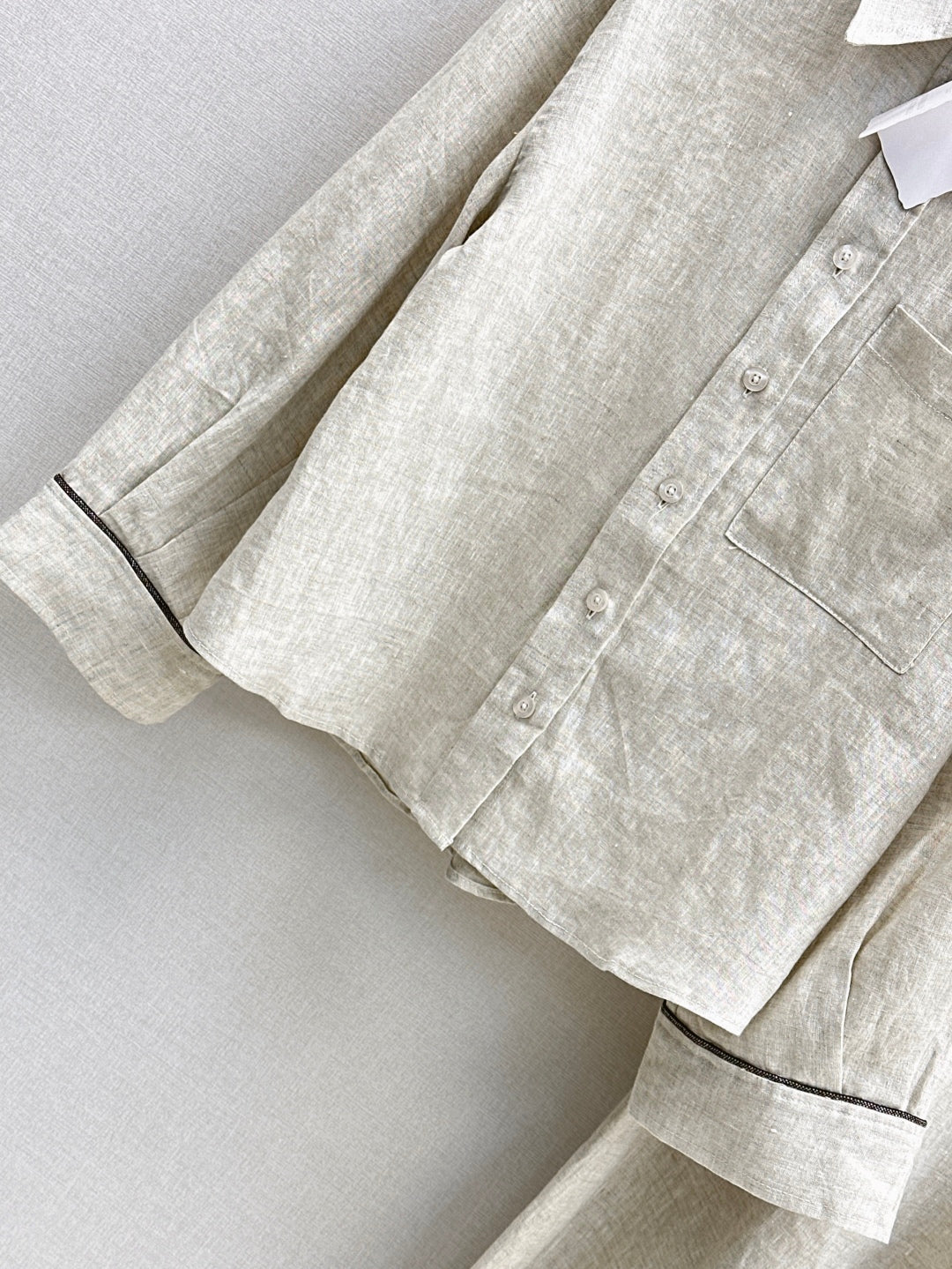Brun 25fw linen suit