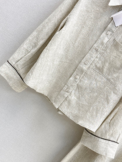 Brun 25fw linen suit