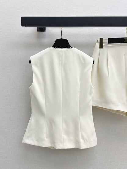 Chan 25ss beaded suit