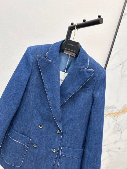 Valen 25fw denim blazer