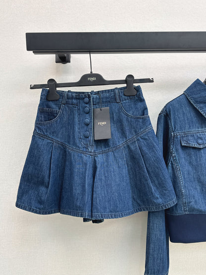 Fend 25fw denim skort