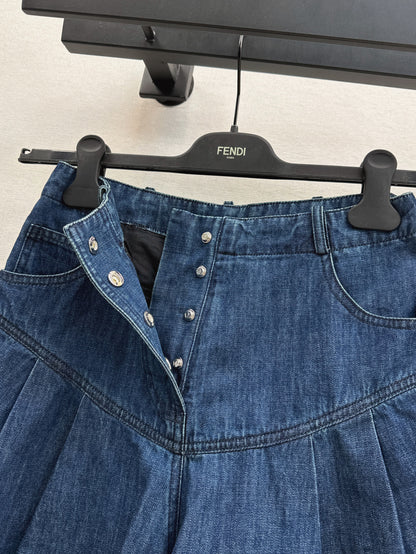 Fend 25fw denim skort