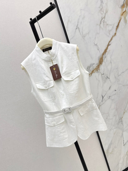 Loro 25ss Linen vest