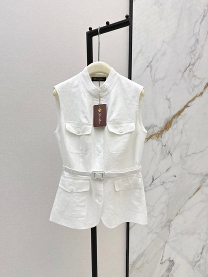 Loro 25ss Linen vest
