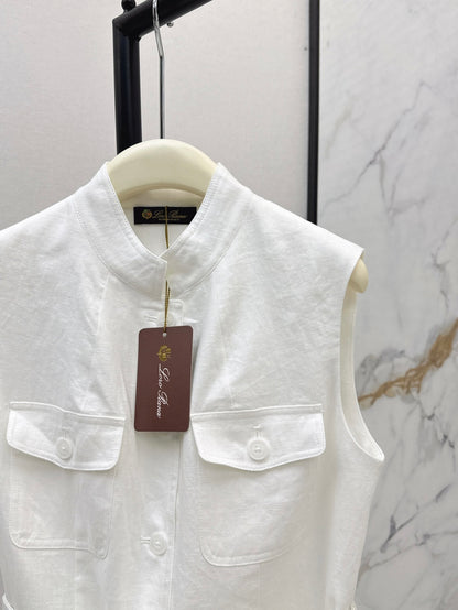 Loro 25ss Linen vest