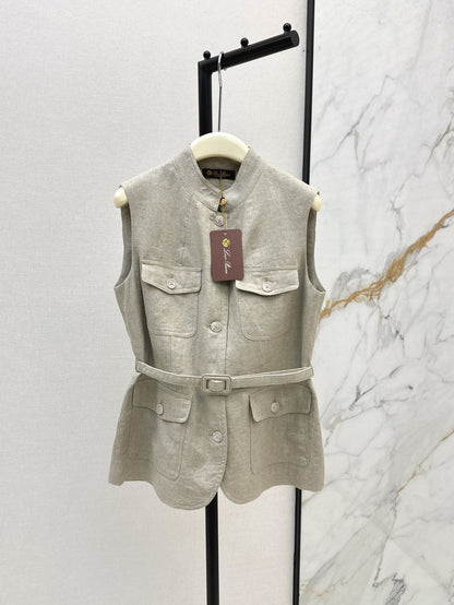 Loro 25ss Linen vest