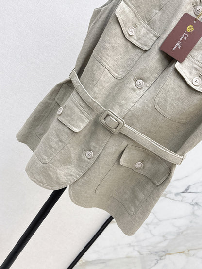 Loro 25ss Linen vest
