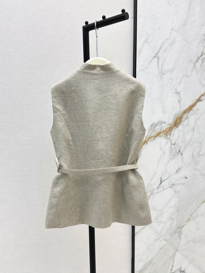 Loro 25ss Linen vest