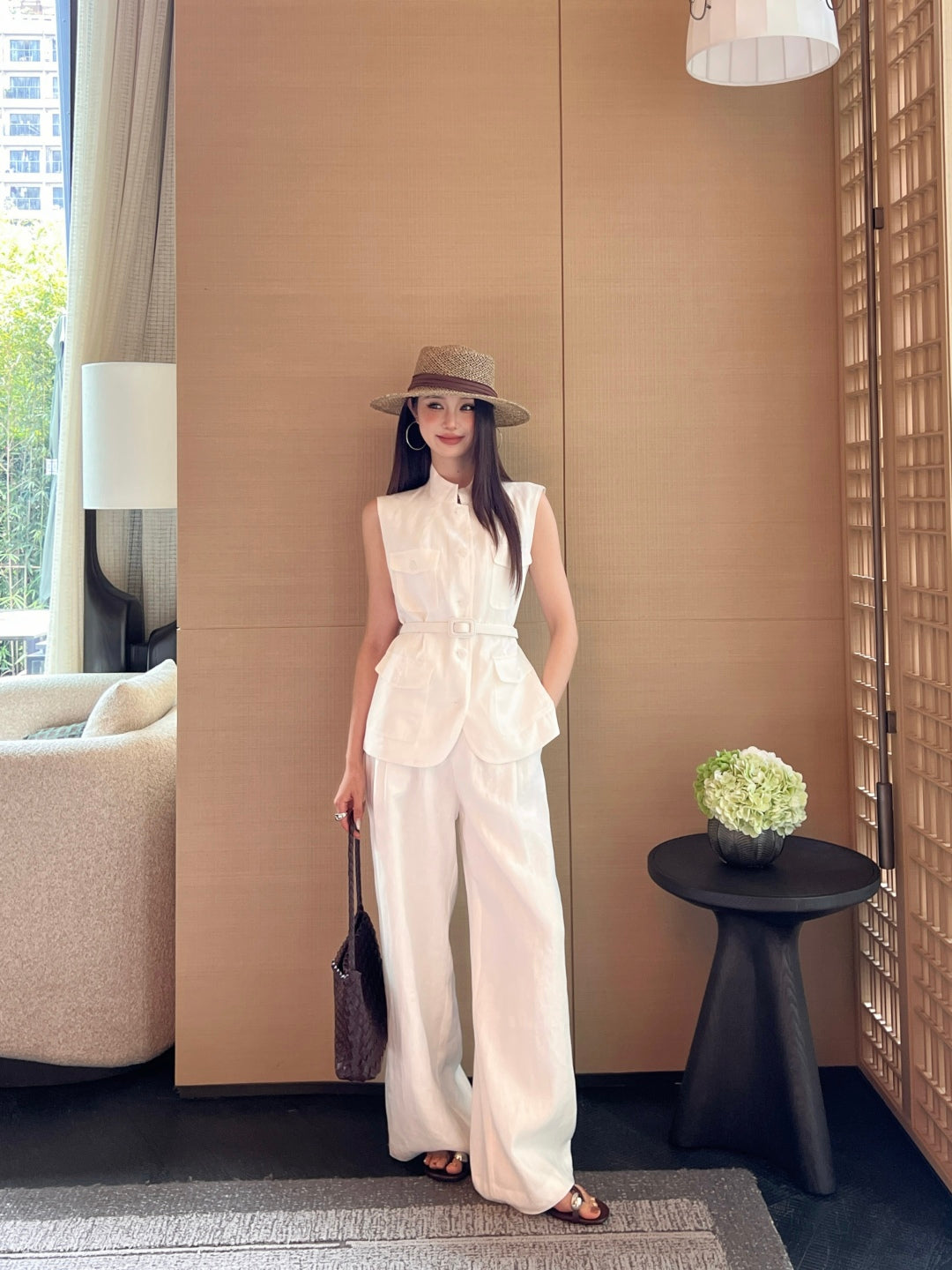 Loro 25ss Linen vest