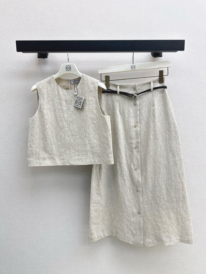 Loe 25ss linen suit
