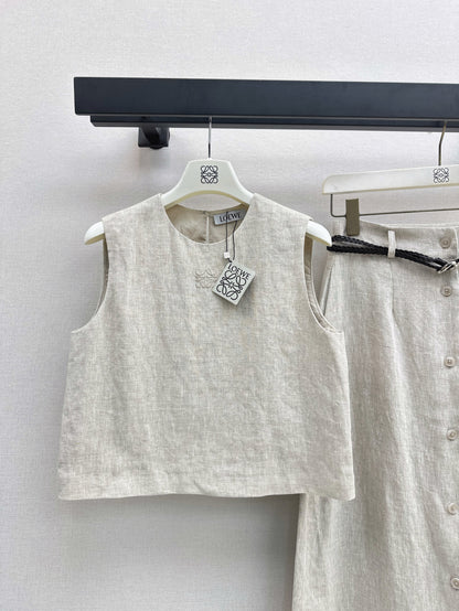 Loe 25ss linen suit