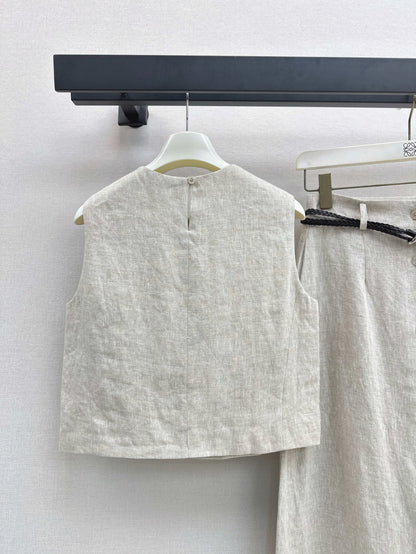 Loe 25ss linen suit