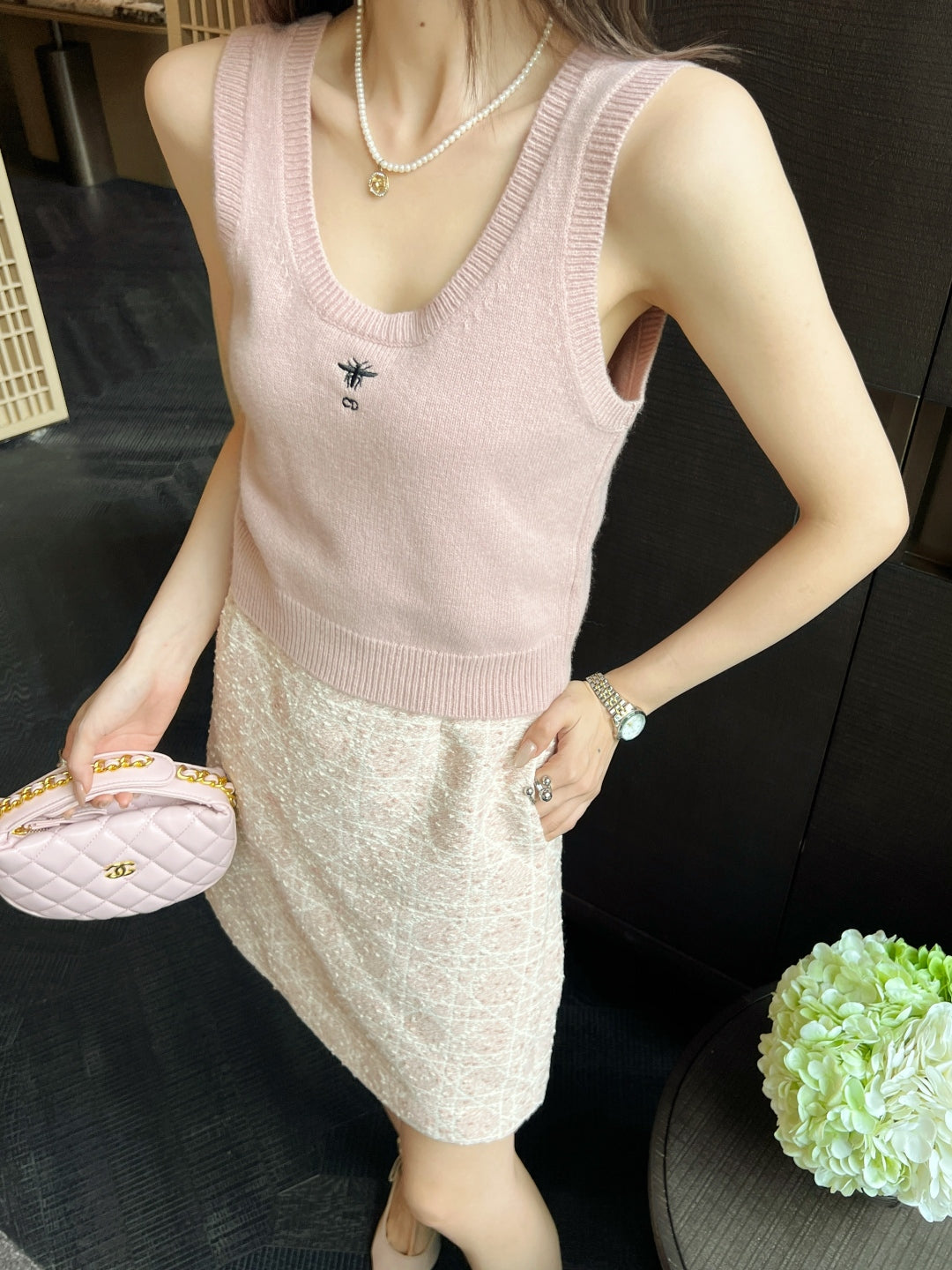 CD 25fw knit vest