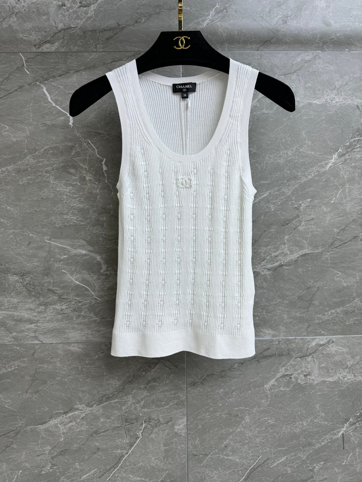 Chan 24ss knit vest