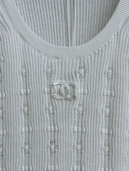 Chan 24ss knit vest