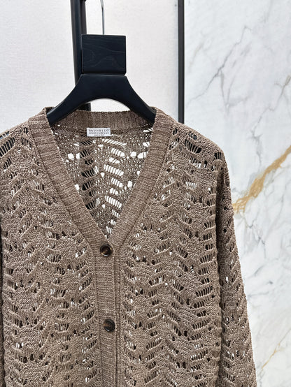 Brun 25fw lace cardigan