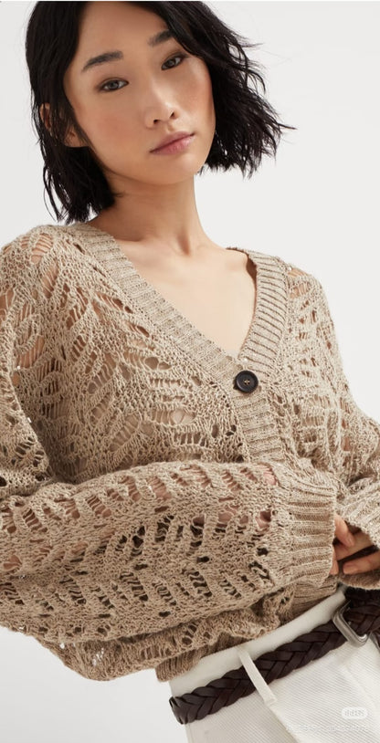 Brun 25fw lace cardigan