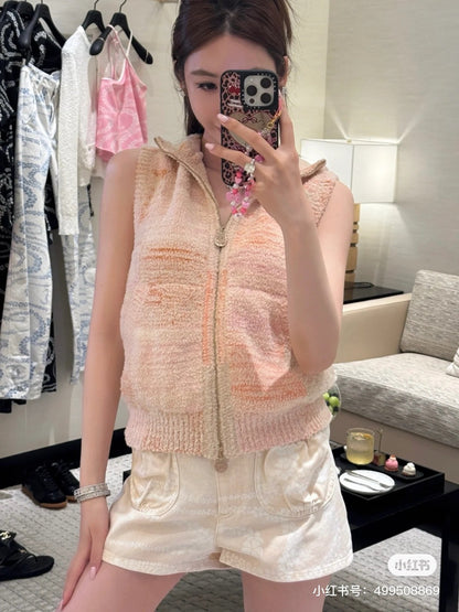 Chan 25fw hooded vest