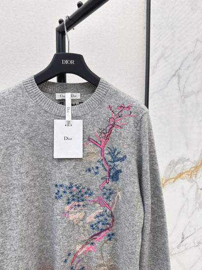 CD 25FW embroidered sweater