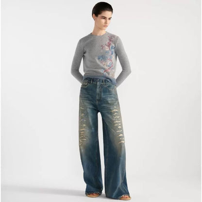 CD 25FW embroidered sweater