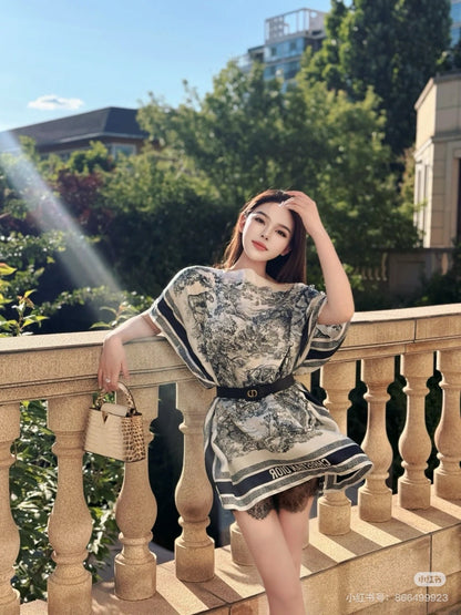CD 25fw silk dress