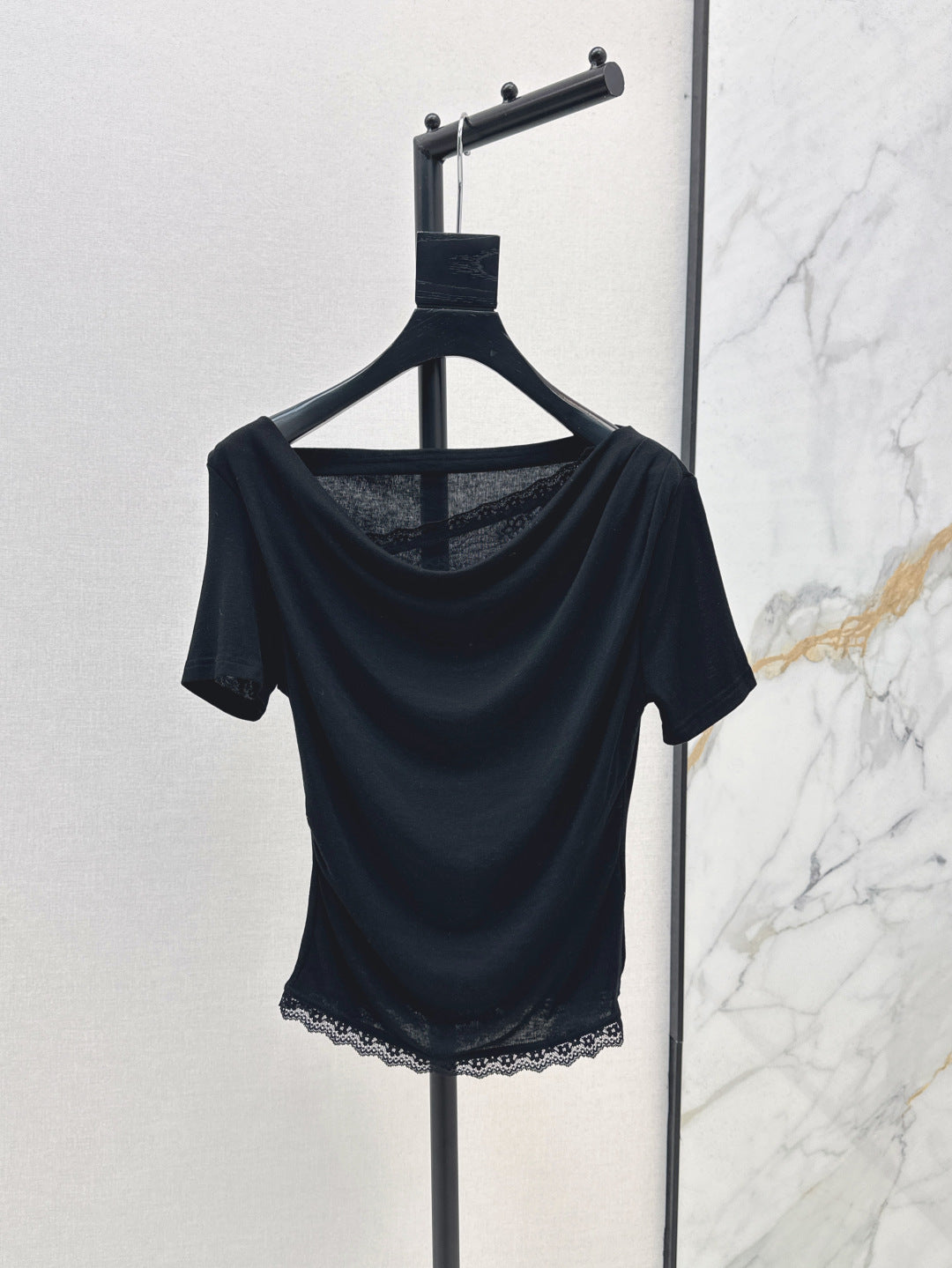 Saint lau 25ss lace shirt