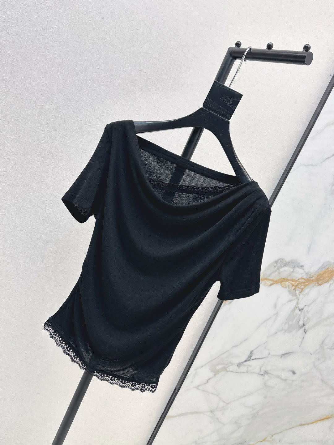 Saint lau 25ss lace shirt