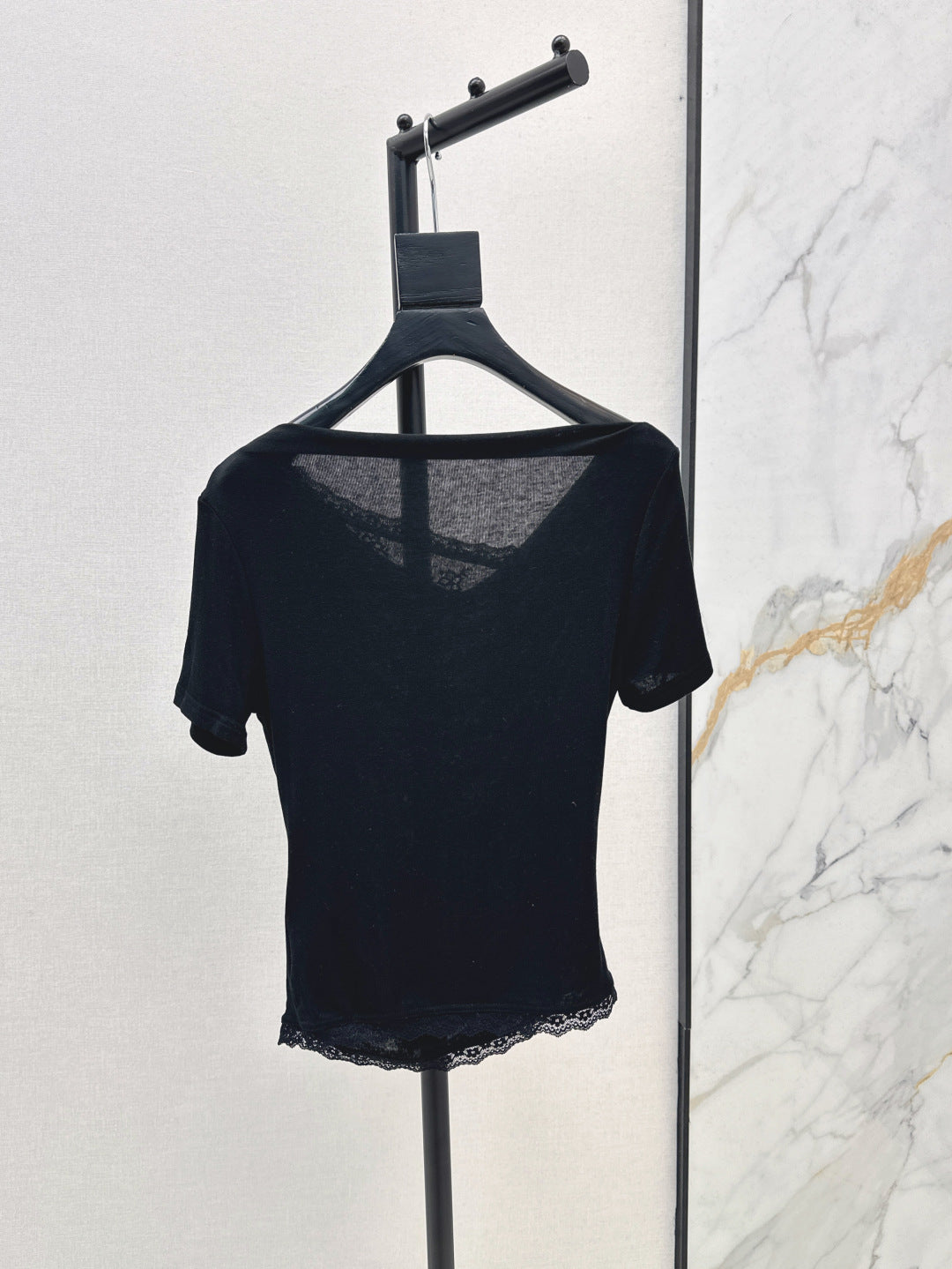 Saint lau 25ss lace shirt