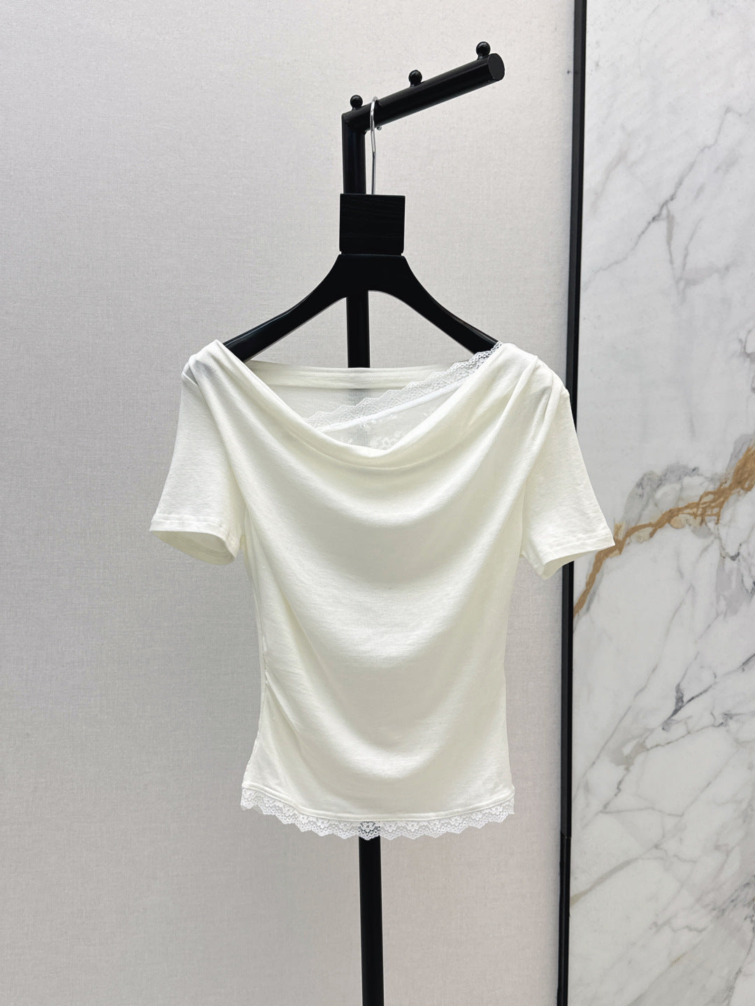 Saint lau 25ss lace shirt