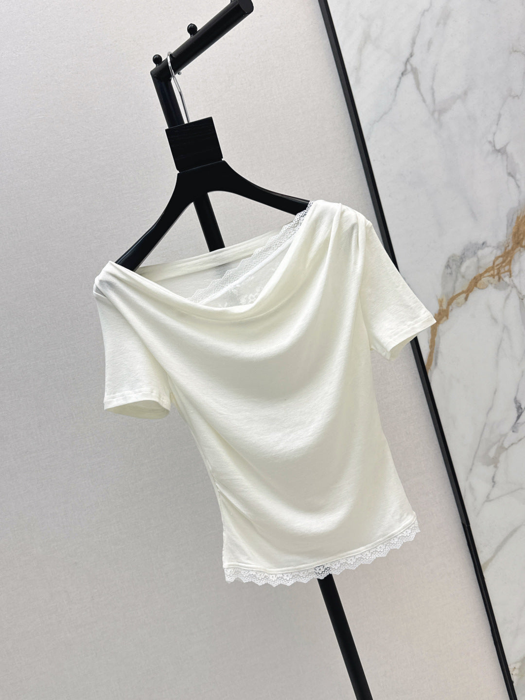 Saint lau 25ss lace shirt