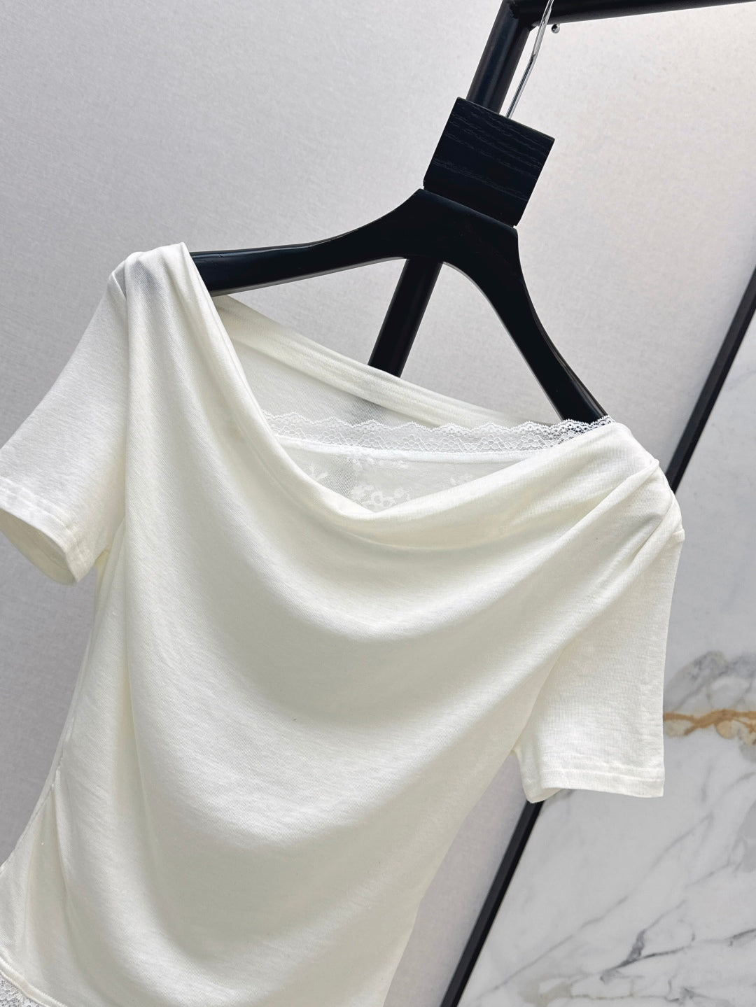 Saint lau 25ss lace shirt