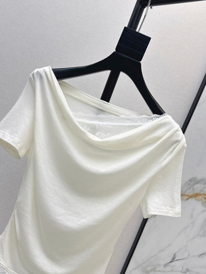 Saint lau 25ss lace shirt