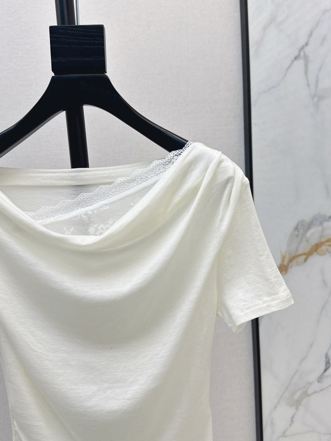Saint lau 25ss lace shirt