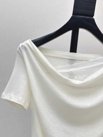 Saint lau 25ss lace shirt