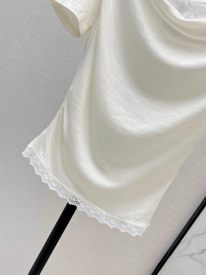 Saint lau 25ss lace shirt