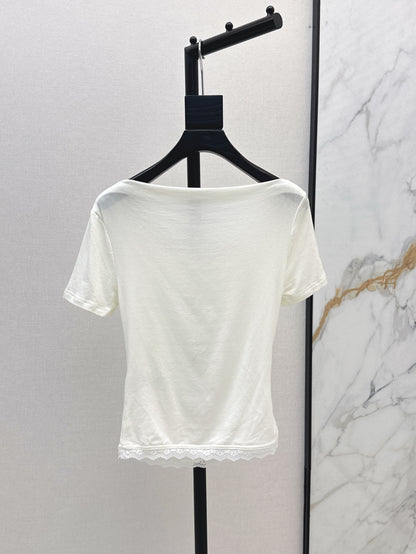Saint lau 25ss lace shirt