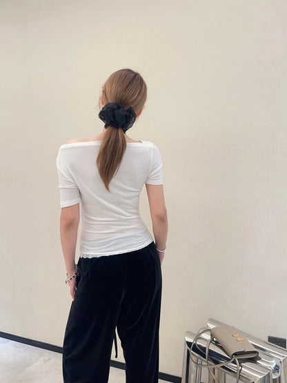 Saint lau 25ss lace shirt