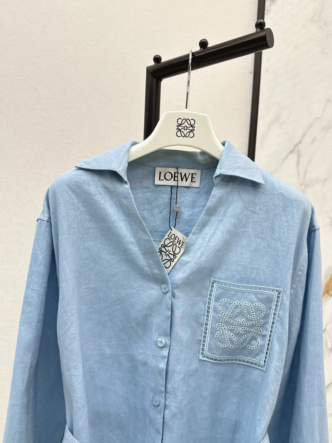 Loe 25fw linen shirt