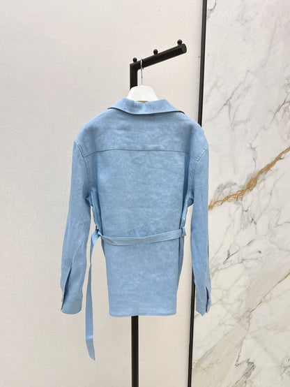 Loe 25fw linen shirt