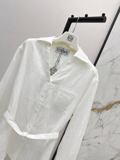Loe 25fw linen shirt