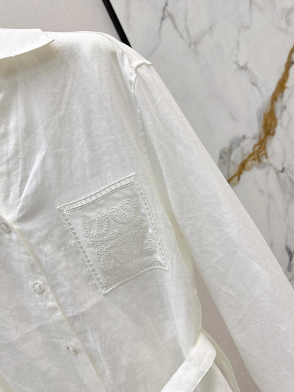 Loe 25fw linen shirt