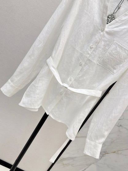 Loe 25fw linen shirt