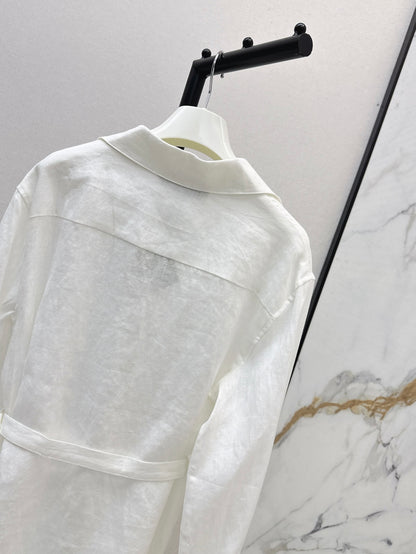 Loe 25fw linen shirt