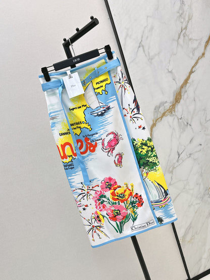 CD 25SS printed skirt