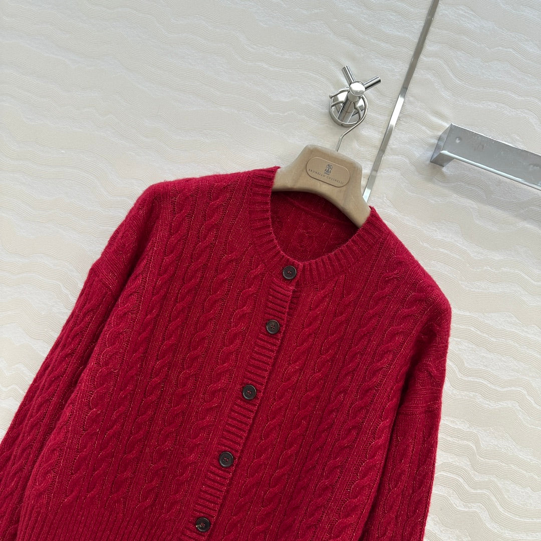 Brun 25fw cashmere cardigan