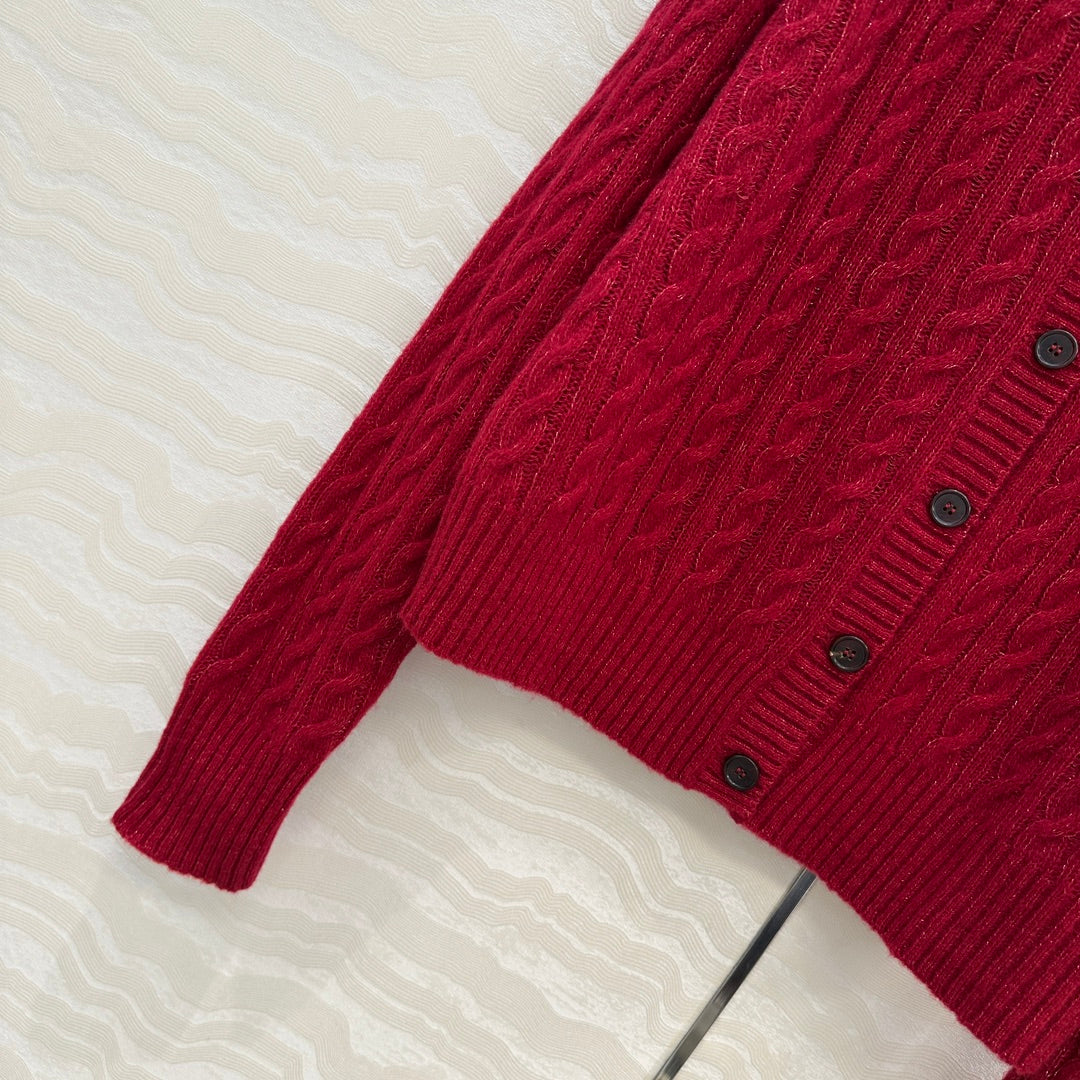 Brun 25fw cashmere cardigan