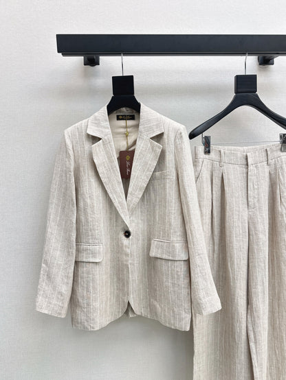 Loro 25fw linen suit
