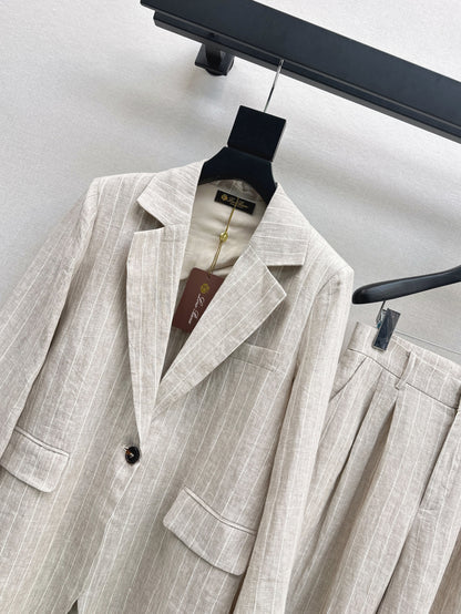 Loro 25fw linen suit