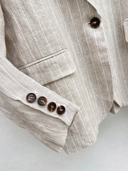 Loro 25fw linen suit
