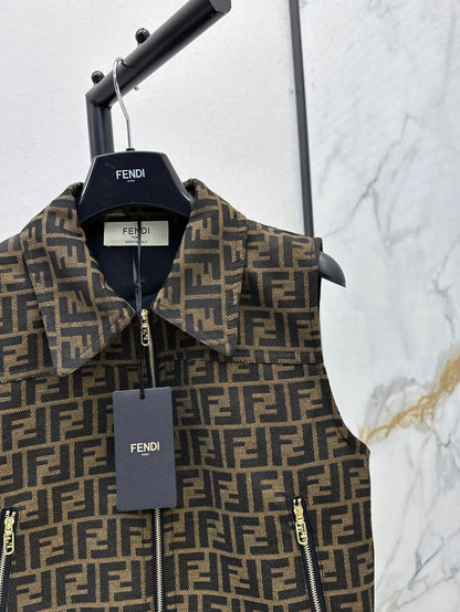 Fend 25ss jacquard vest